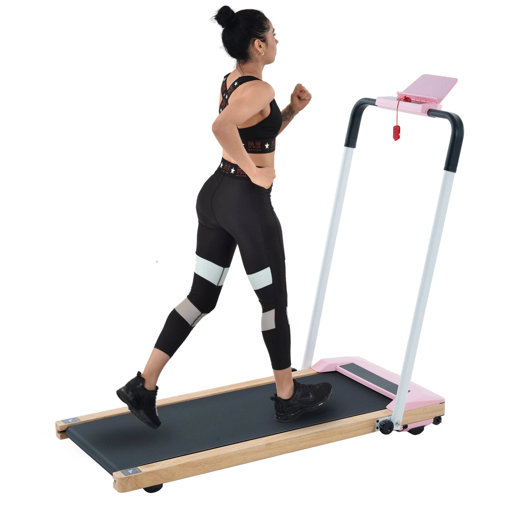 2 in 1 Folding Wood Treadmill S742