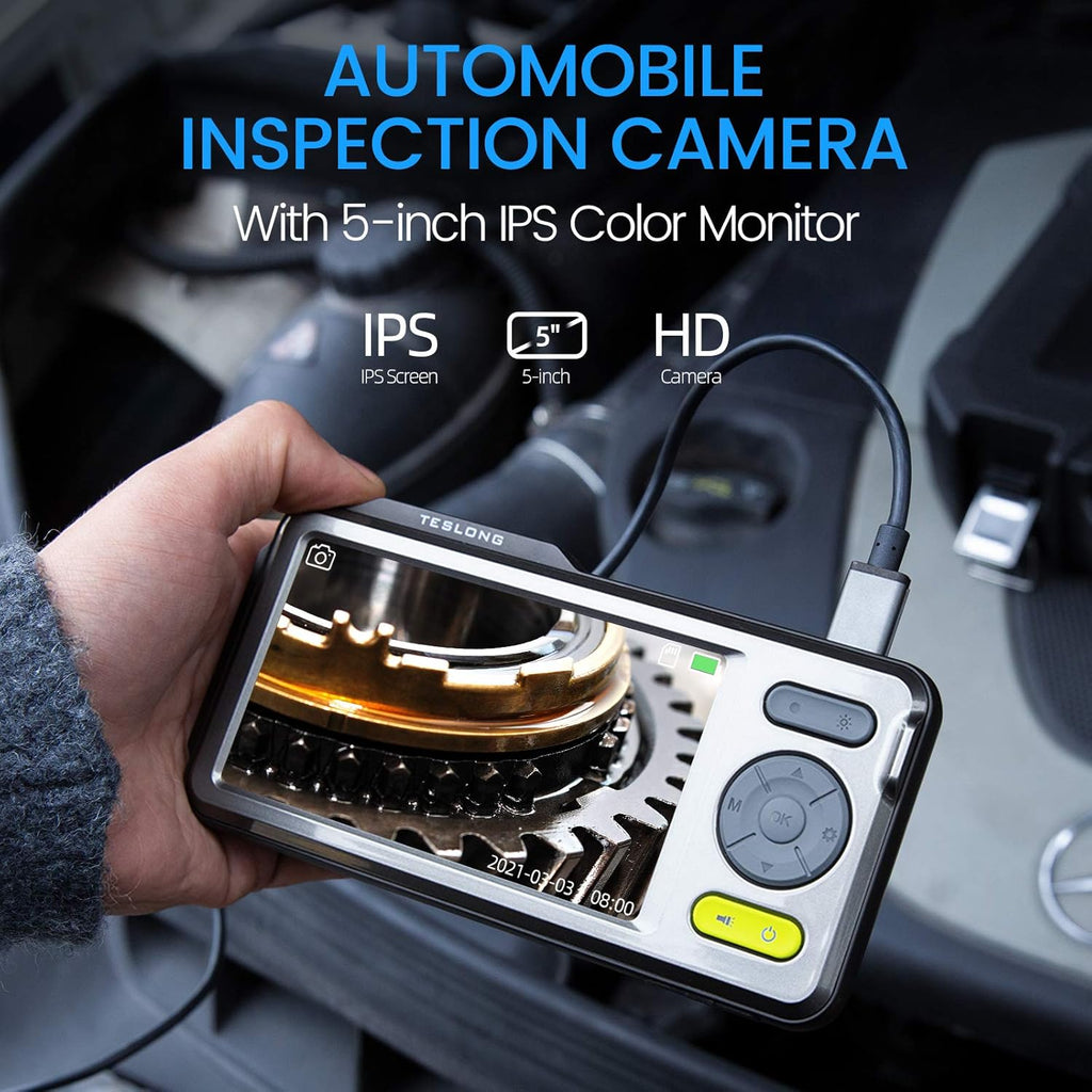 1080P Waterproof Dual Lens Inspection Camera with 5 Monitor Z6452