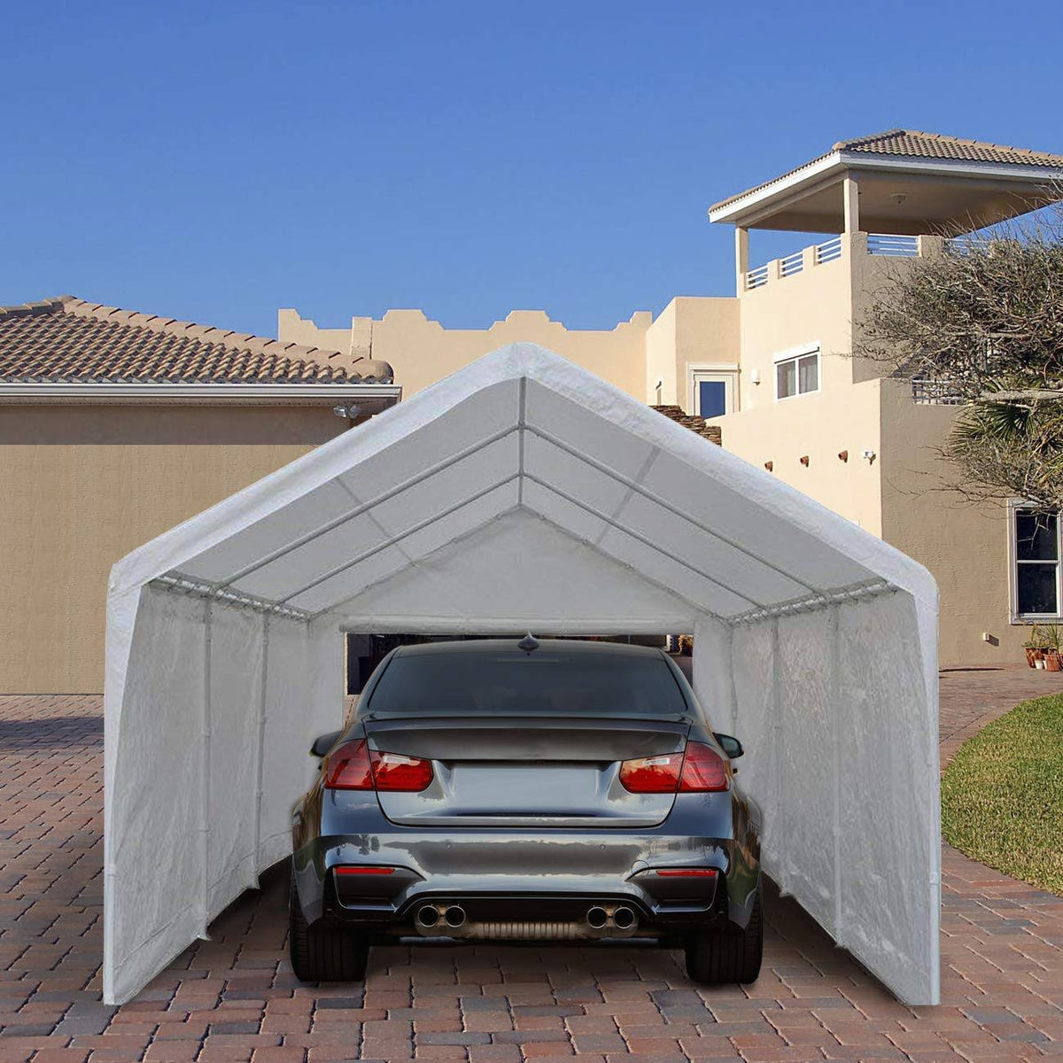 Extra Large Heavy Duty Carport with Removable Sidewalls M360