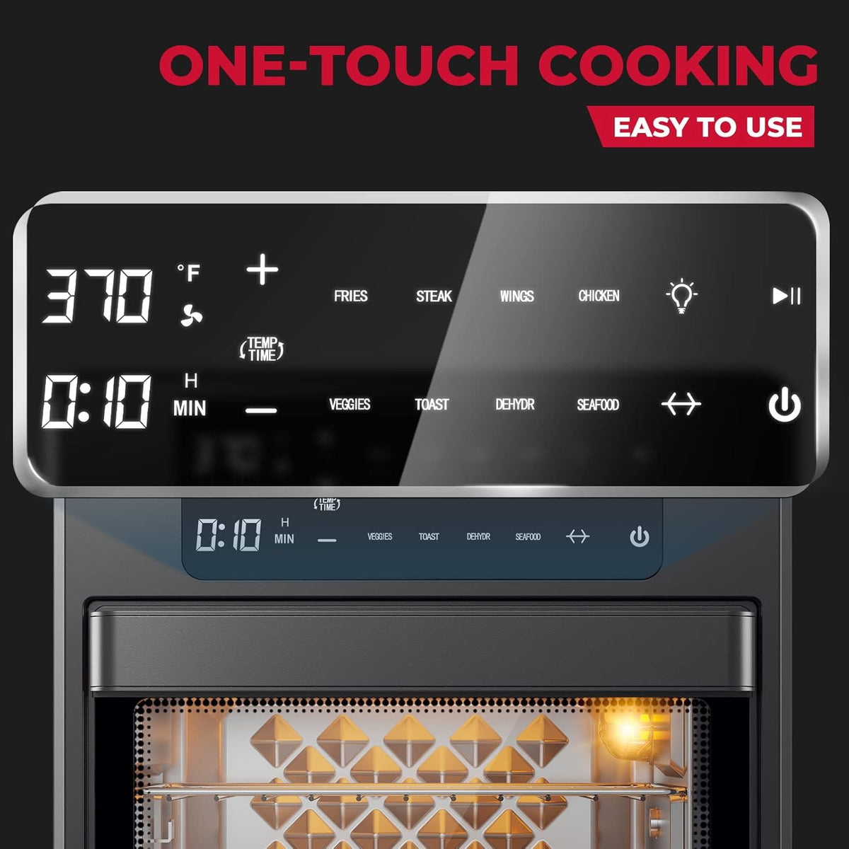 16QT Air Fryer Oven Combo with Rotisserie and Dehydrator V1195