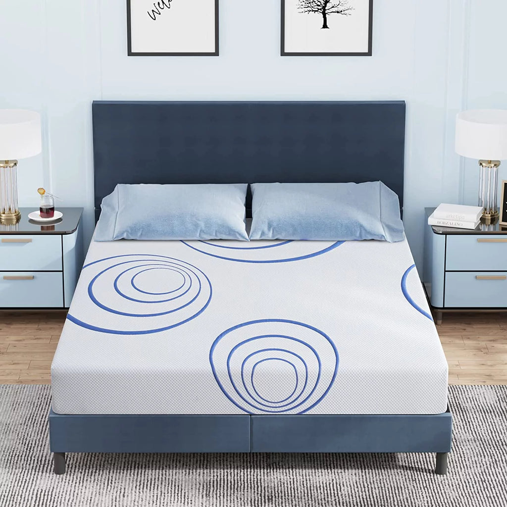 King 8 Inch Bamboo Charcoal Gel Memory Foam Mattress U713