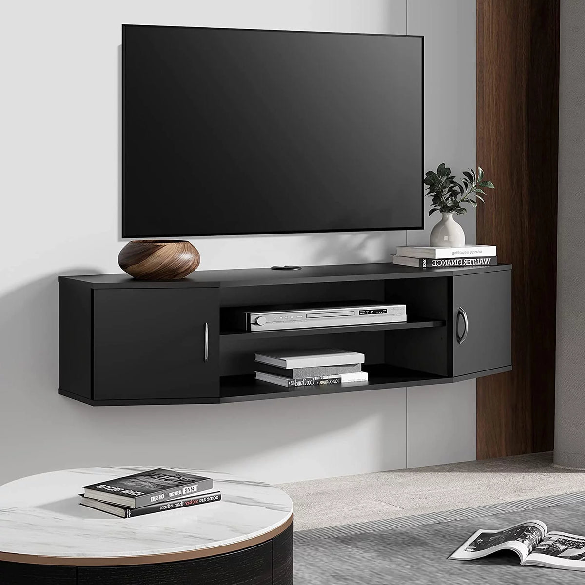 Wall Mounted Floating TV Stand with Storage Cabinets N8086