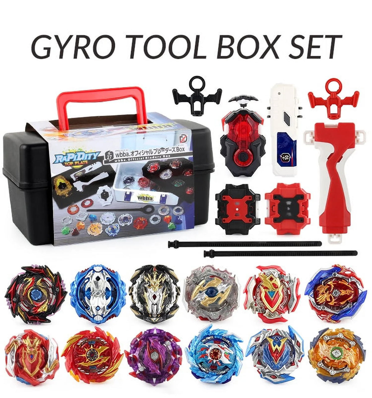 Bey Battling Top Blade Burst 12 Pieces Pack with 4D Launcher Grip R399