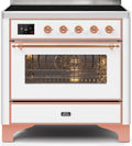 White Induction Range with Electric Oven M5702