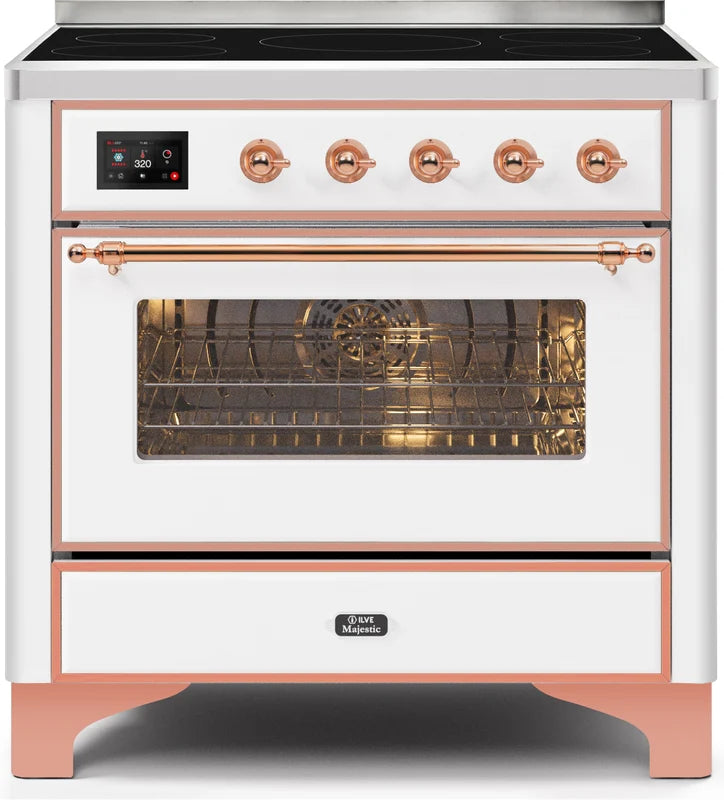 White Induction Range with Electric Oven M5702