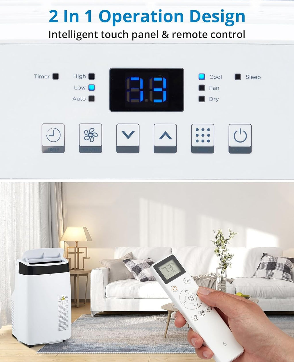 Portable 10000Btu Air Conditioner with Remote Control X579