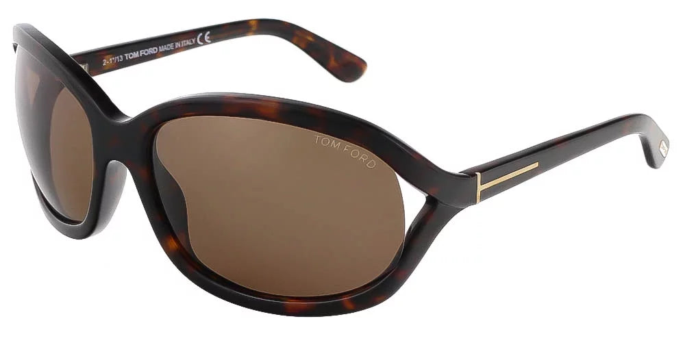 Dark Havana Oval Sunglasses S1136