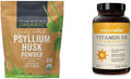 Organic Psyllium Husk Powder & Vitamin D3 Softgels V9919