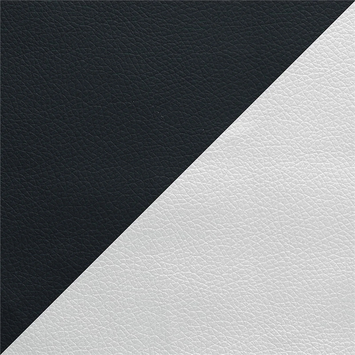 Faux Leather Sofa in Black and White X9733