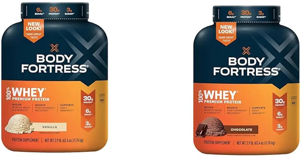 Whey Protein Powder Vanilla & Chocolate 3.9lbs N62299