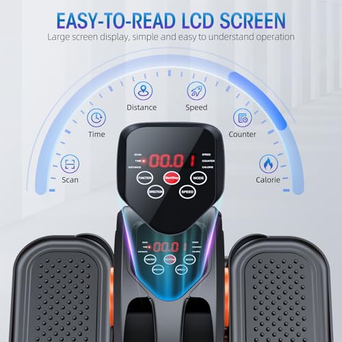 Under Desk Elliptical Machine with 12 Adjustable Speeds N292155