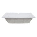 White 59x22 Drop in Acrylic Soaking Tub N310
