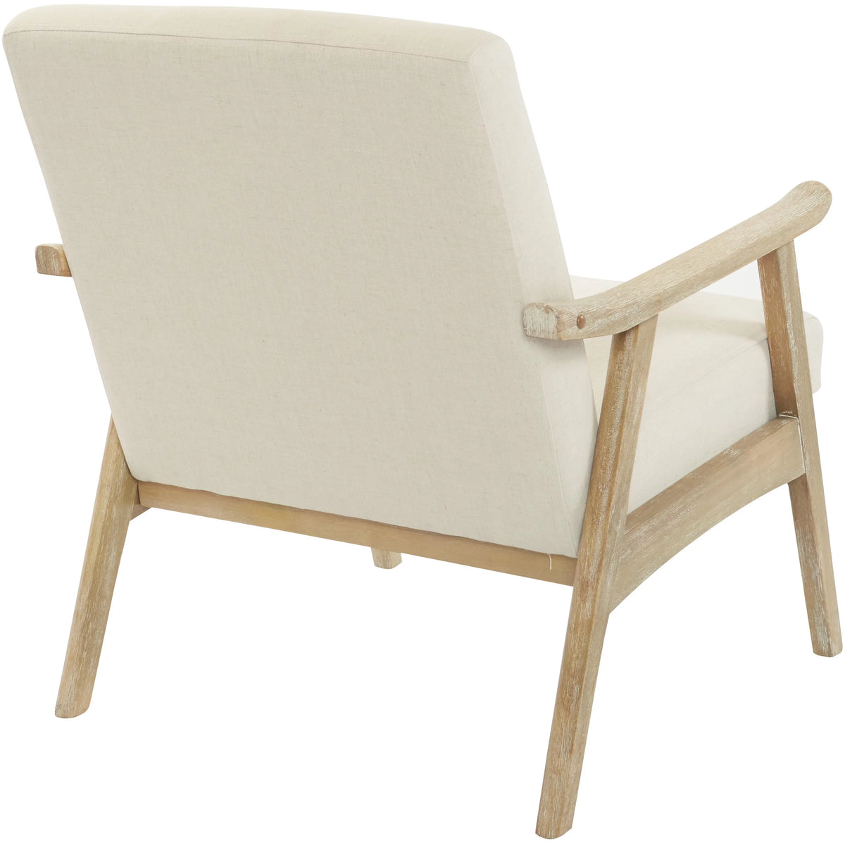 Linen Fabric Chair with Brushed Finished Frame P591
