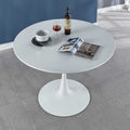 White Tulip Dining Table with Round MDF Top A179493