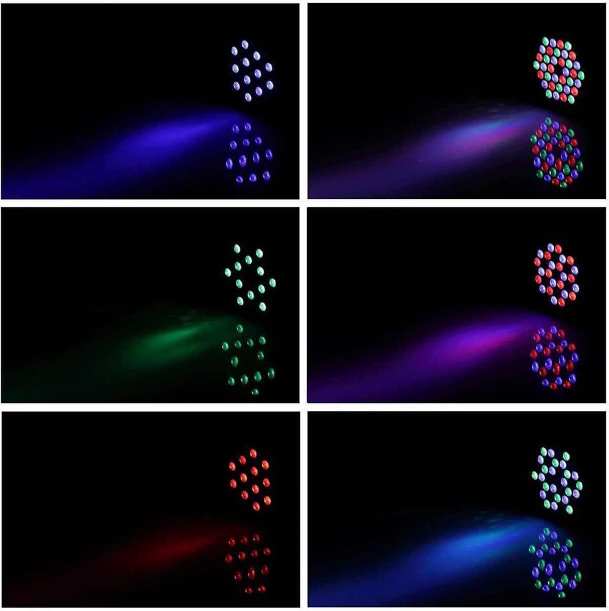 8 pcs RGB Par Can Stage Lights with Remote Z1491