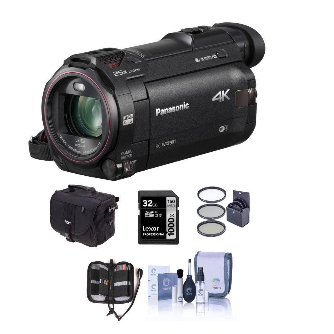 4K Ultra HD Camcorder with Video Bag and 32GB SDHC Card X515
