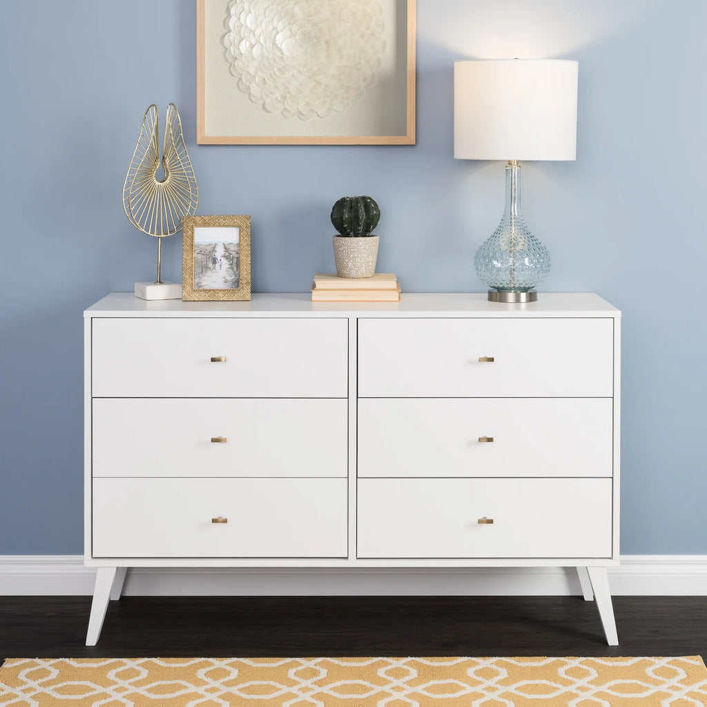 Black 6 Drawer Dresser Y2338