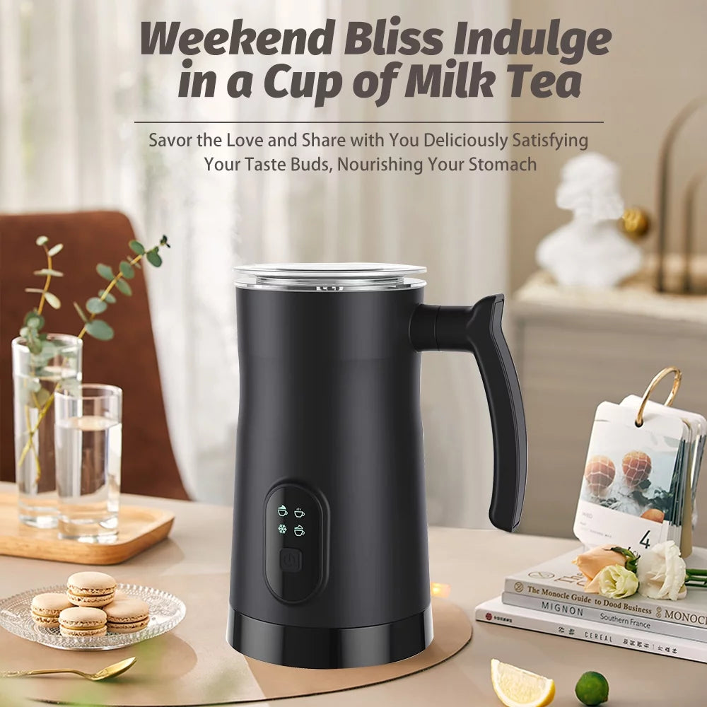 Electric Milk Frother and Steamer 4 in 1 Stainless Steel 400W 350ml J205402