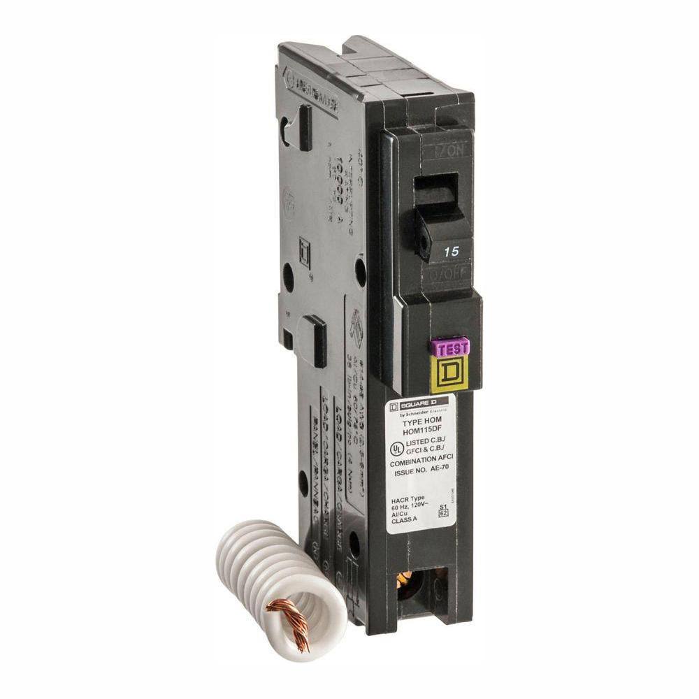 15 Amp Single-Pole Dual Function Circuit Breaker 4-Pack C161