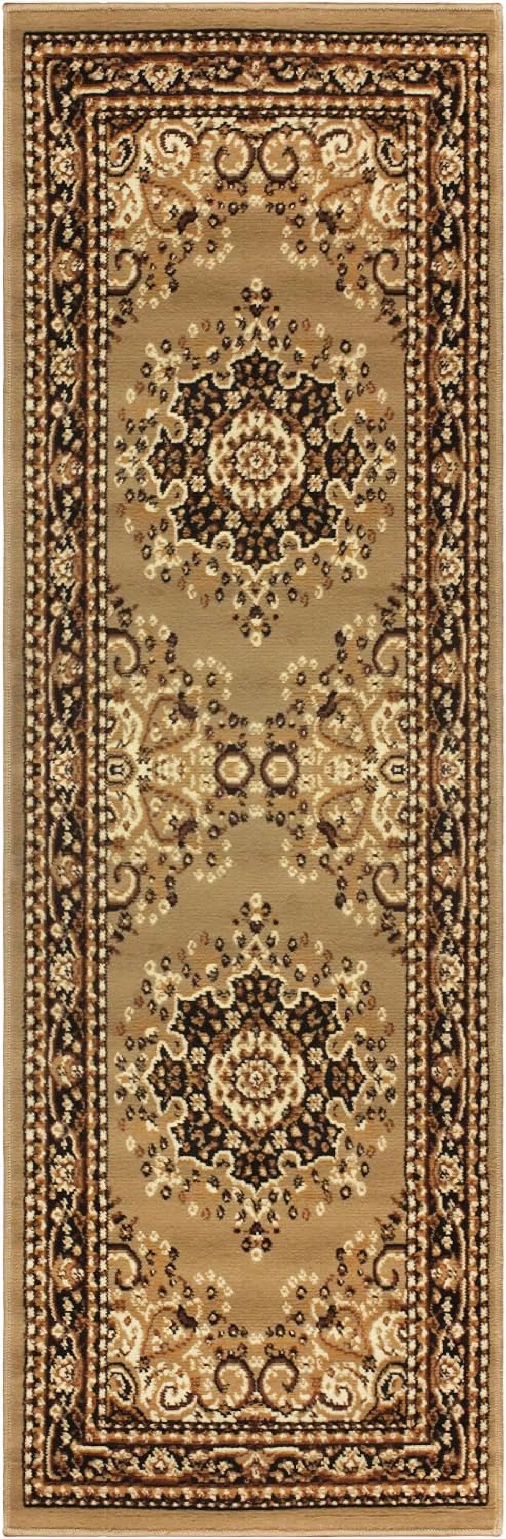 Large Indoor Runner Rug with Jute Backing, 2' 7" X 8', Brown D721048