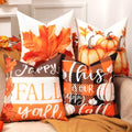 Double Sided Plaid Throw Pillow Covers 18x18 Inches Set of 4 C426486