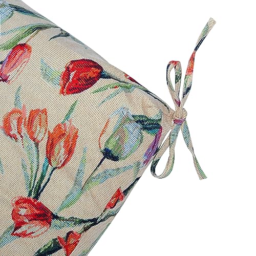 Set of 2 Outdoor Dining Chair Cushions 38x18x4.5 inch F2442