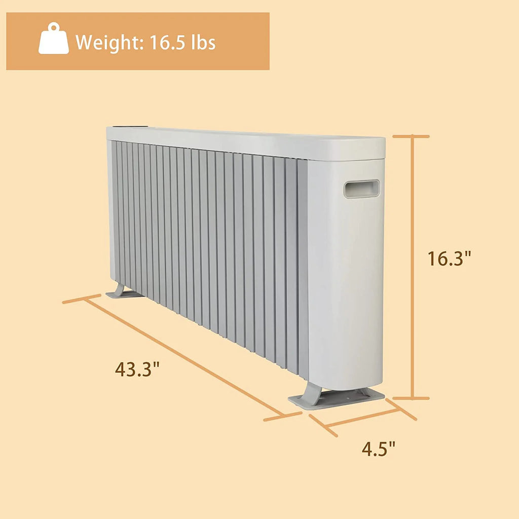 Electric Baseboard Heater with Thermostat and Remote Control S71219