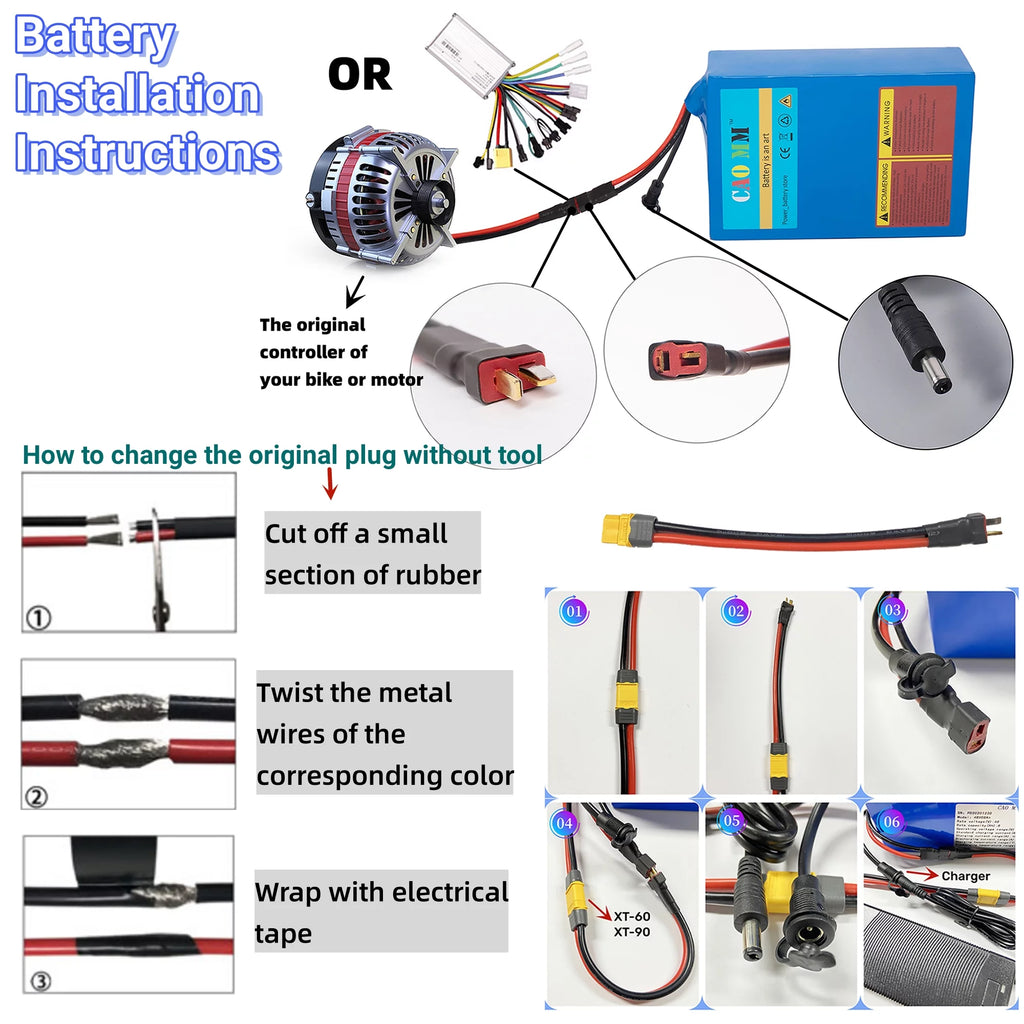 48V 8Ah Lithium Ebike Battery with Charger V818