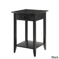 Black Single-Drawer End Table R24330