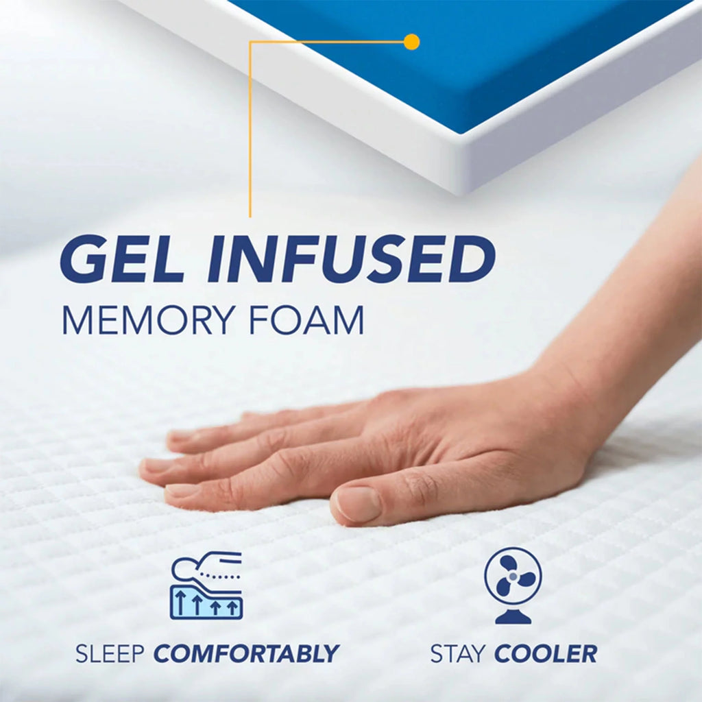 4-inch Cool Gel Memory Foam Mattress Queen Size G483690