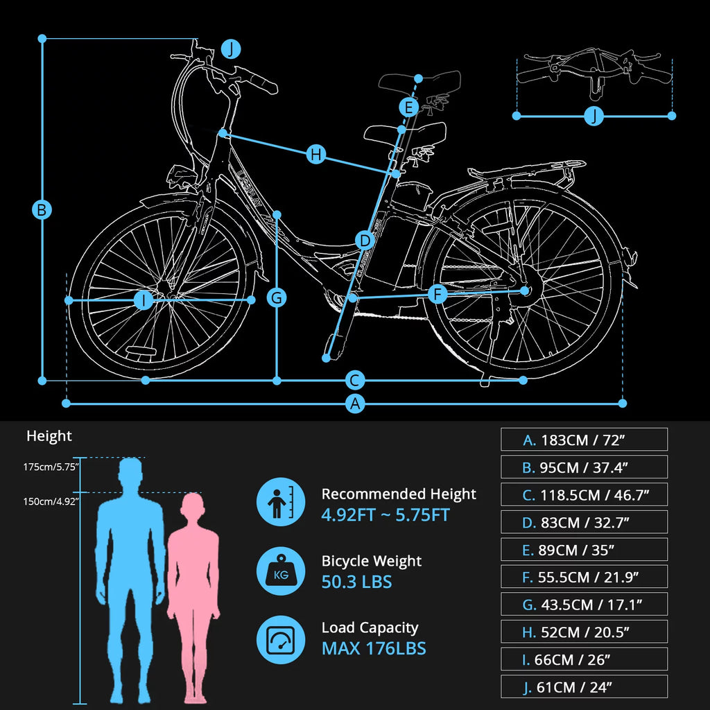24 inch 250W Electric Bike C776