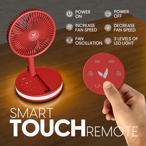 Portable Wireless Battery Operated Fan with Carry Case C99336