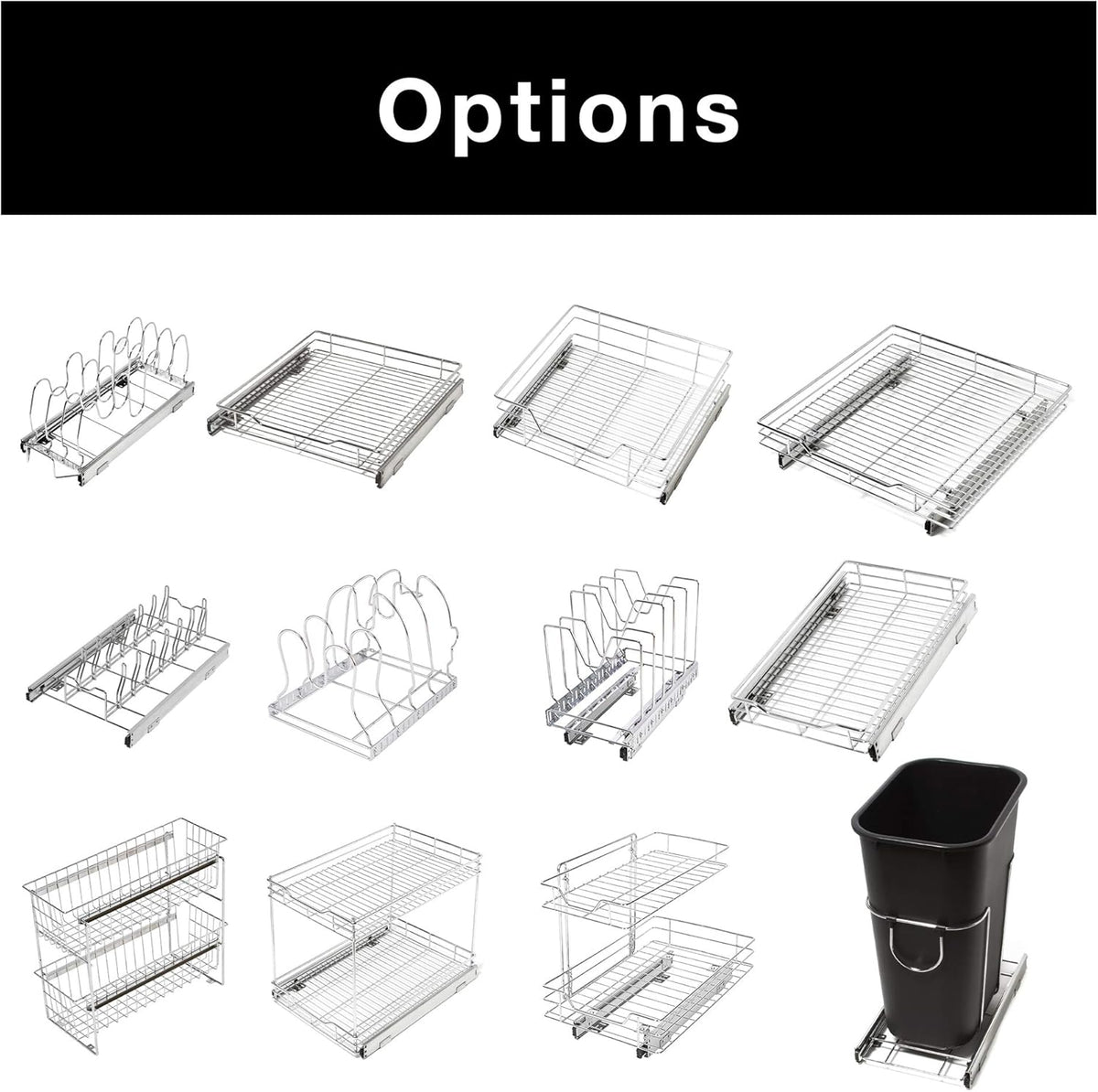 Extra Large Tall Pull-Out Cabinet Organizer O59738