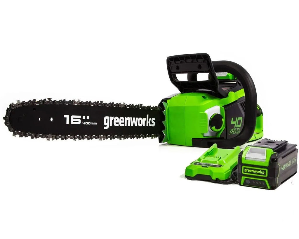 40V 16-inch Brushless Chainsaw with 4 Ah Battery and Charger R67019