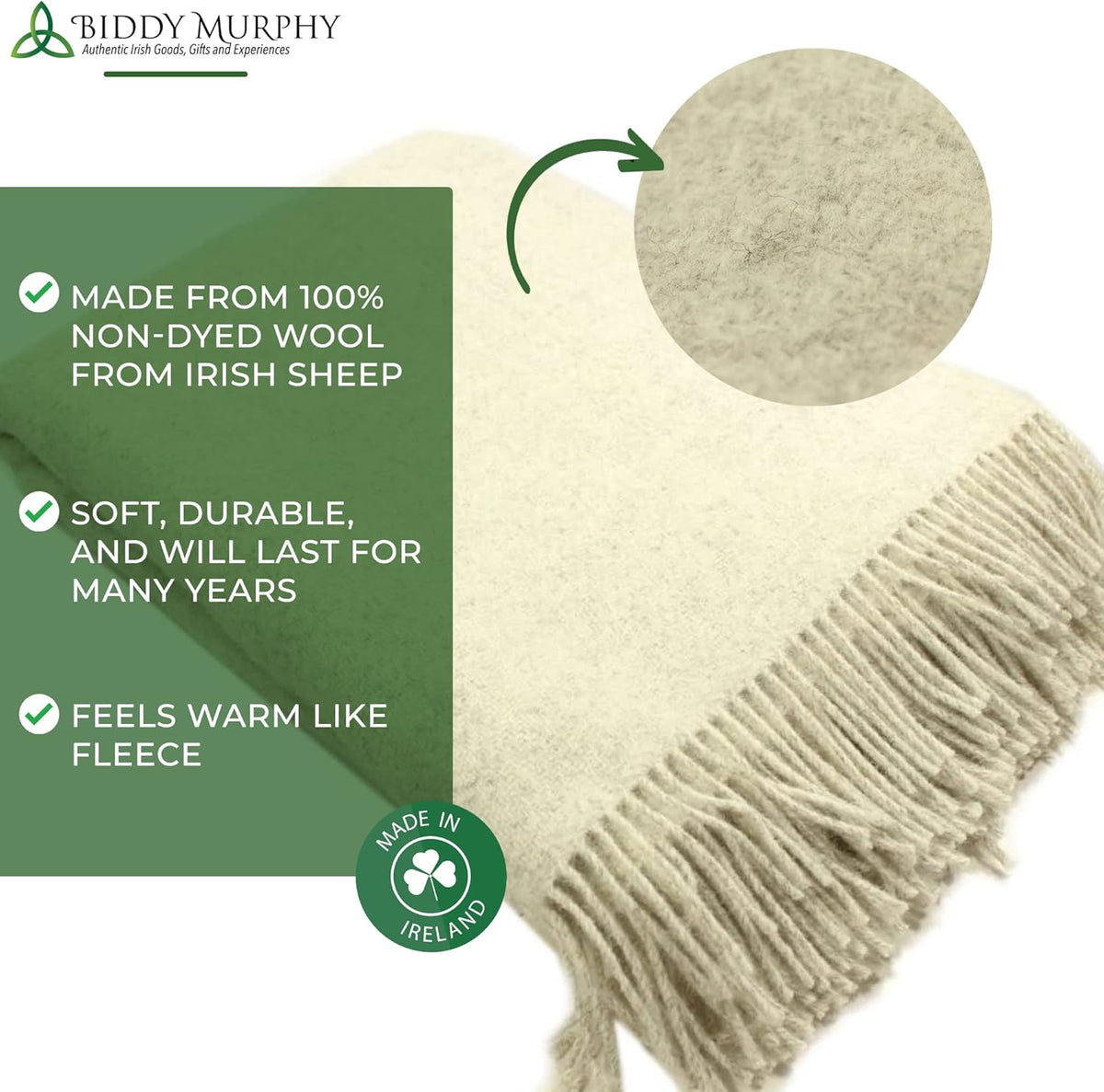 100% Lambswool Throw Blanket A588378
