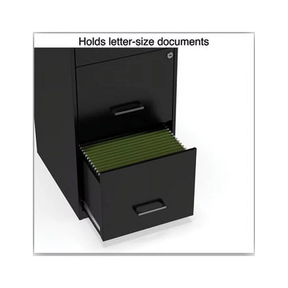 Black 3 Drawer Vertical File Cabinet P2760
