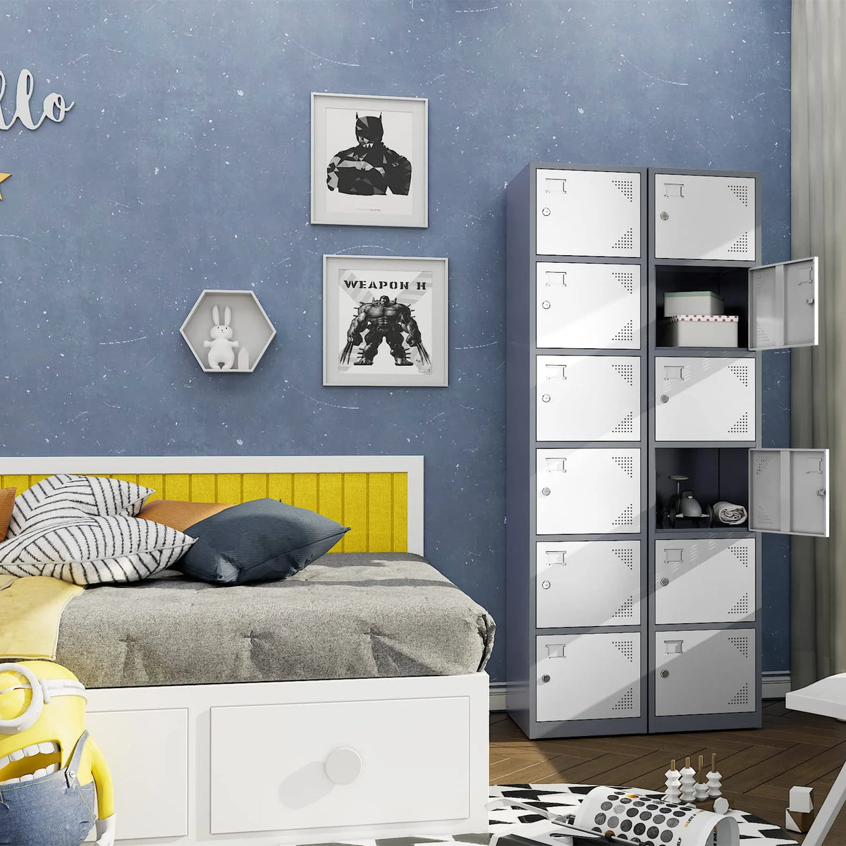 Metal Locker with 6 Doors P927