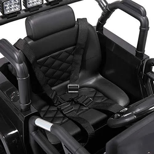 12V Battery Powered Electric Car with Remote Control Black K729814
