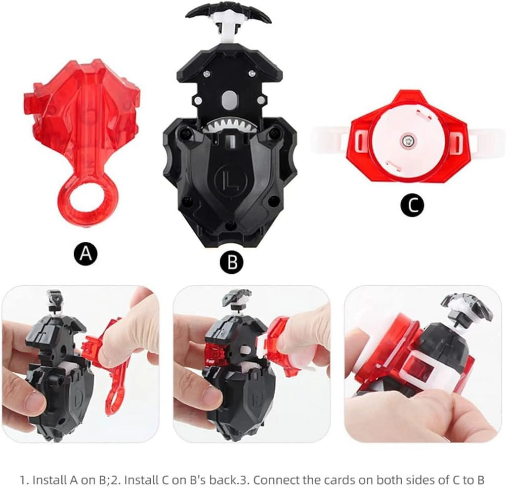 Bey Battling Top Blade Burst 12 Pieces Pack with 4D Launcher Grip R399