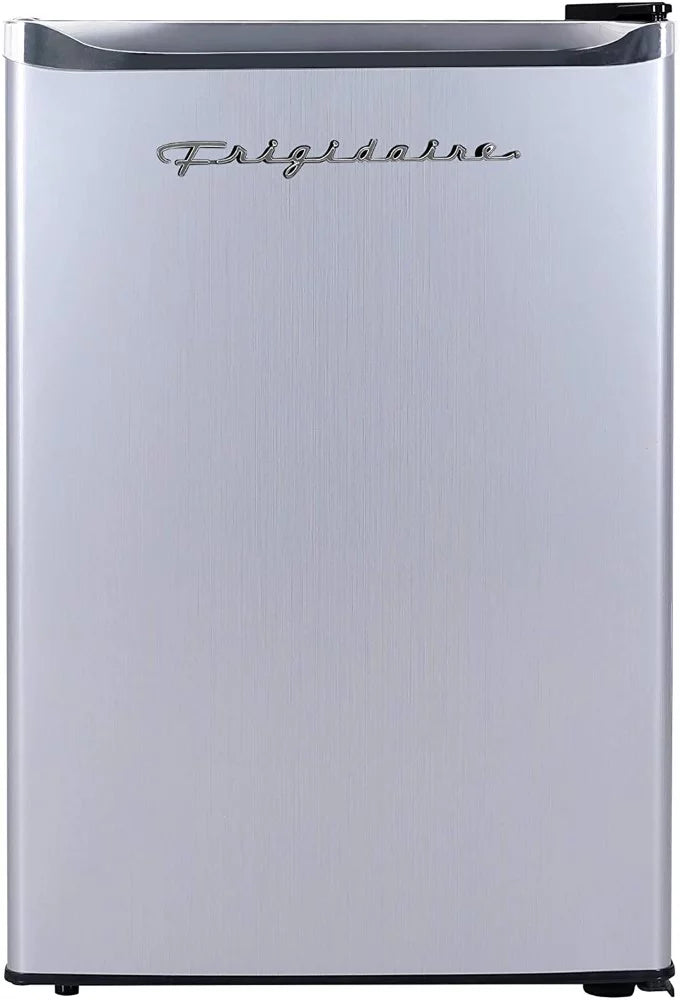 2.5-Cu. ft. Compact Retro Stainless Steel Refrigerator V43259
