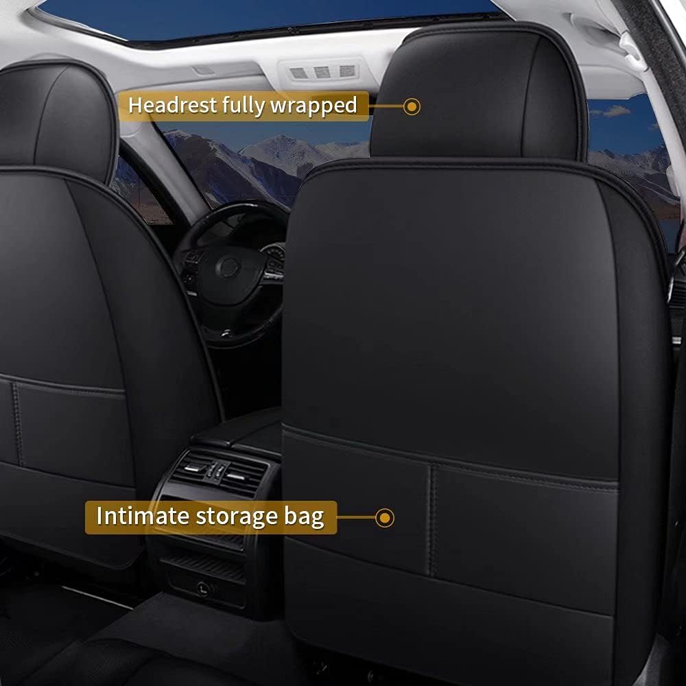 Custom Fit Full Set Waterproof Faux Leather Car Seat Covers P779522