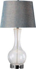 Red Glass Table Lamps C28733
