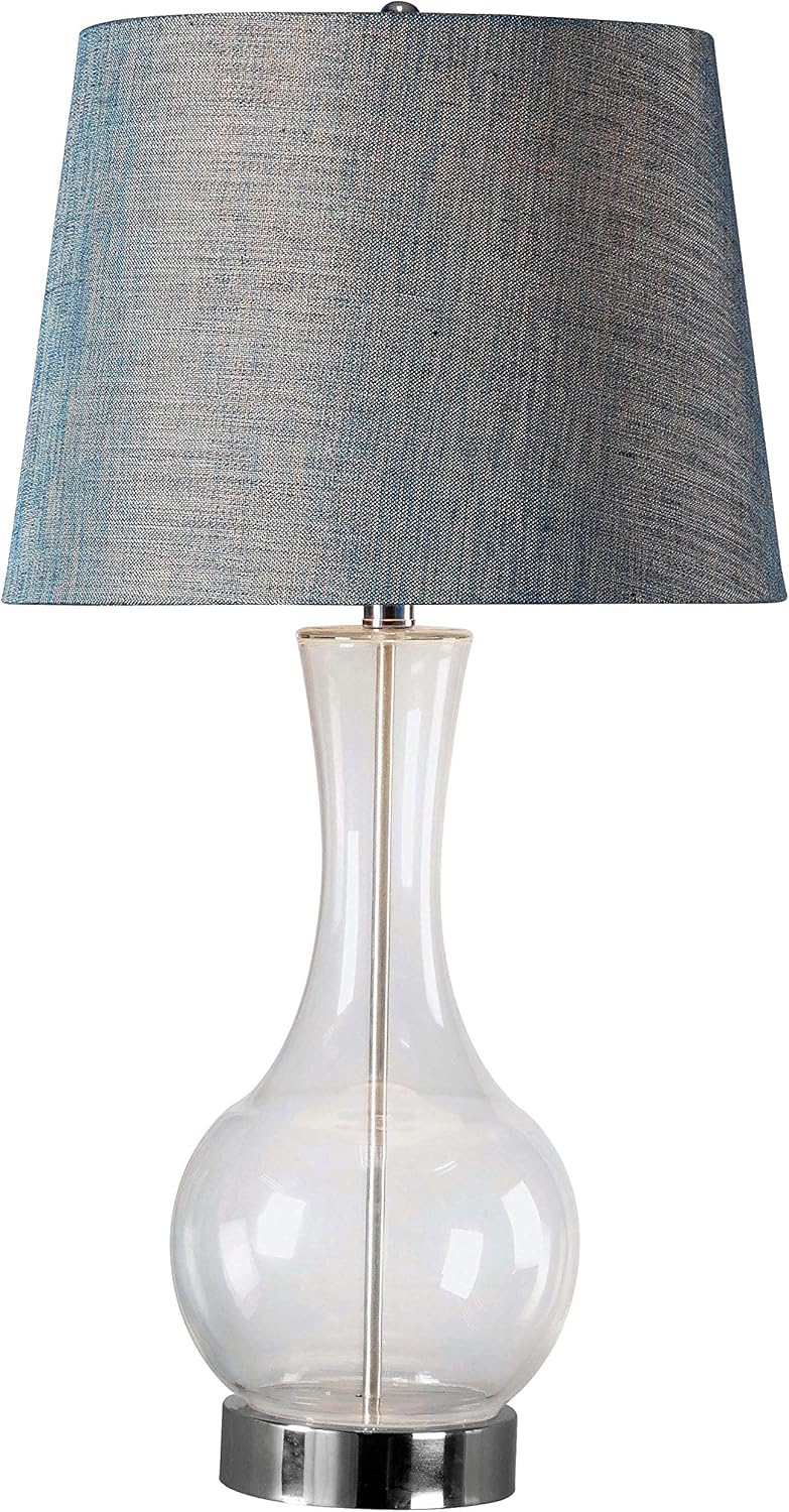 Red Glass Table Lamps C28733