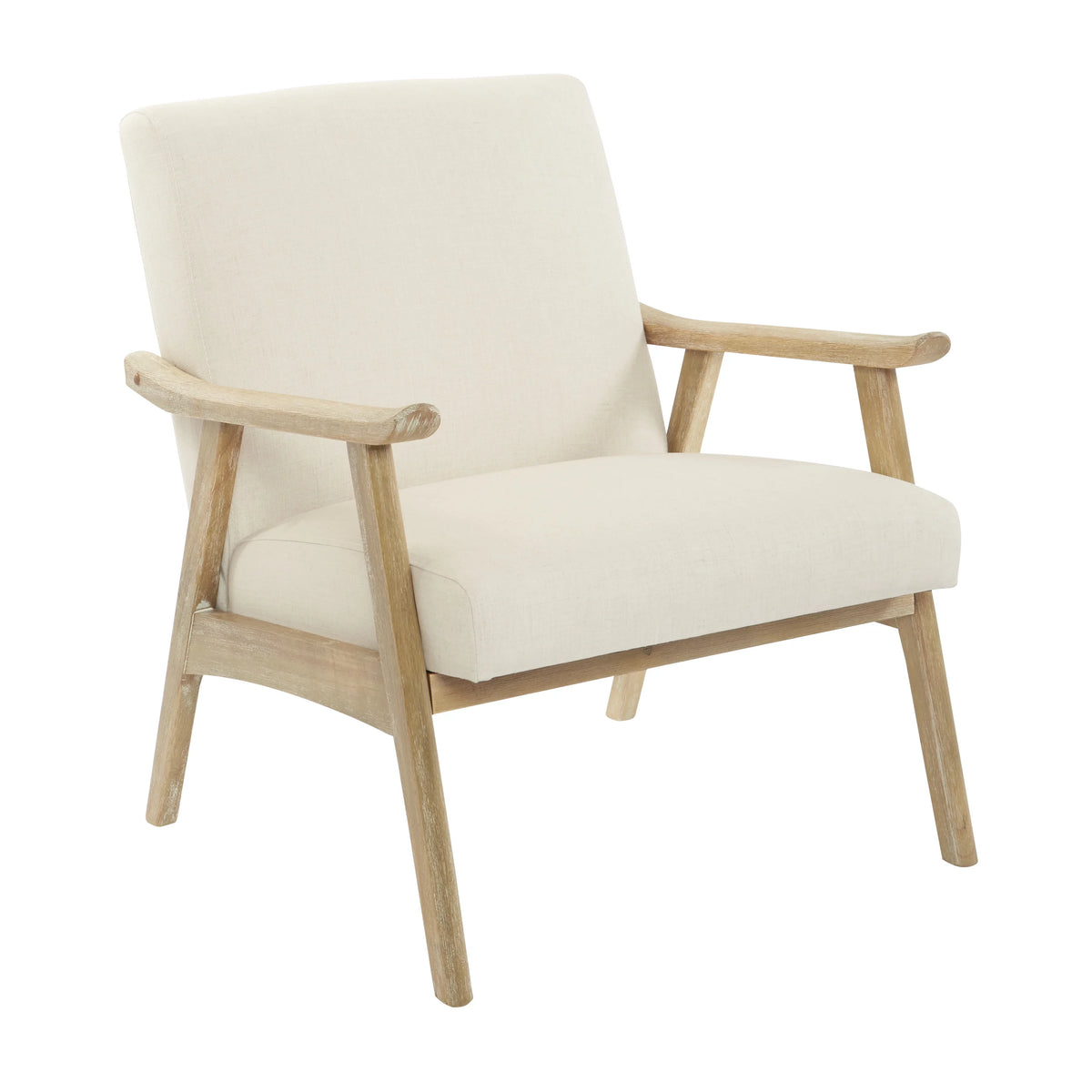 Linen Fabric Chair with Brushed Finished Frame P591