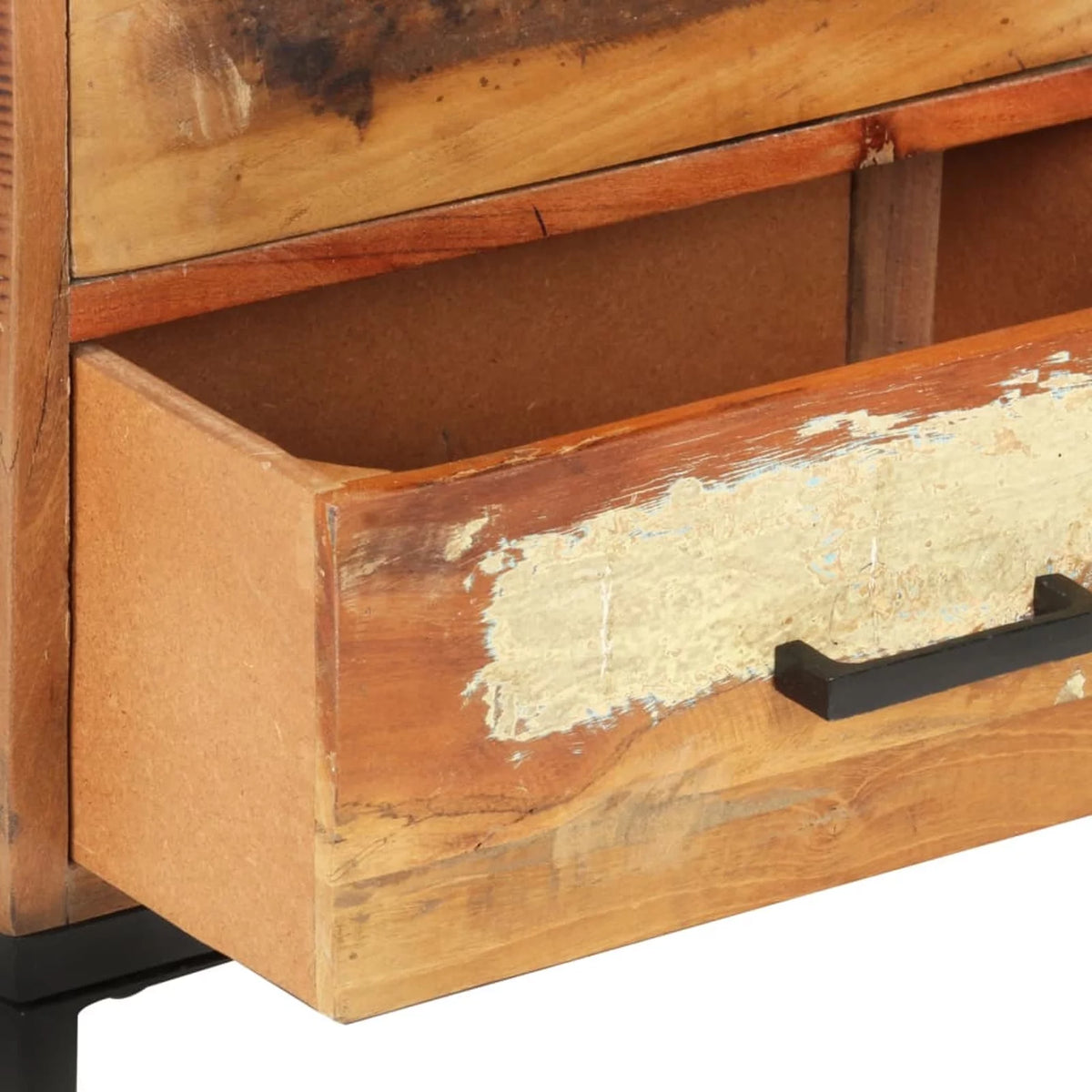 Reclaimed Wood Sideboard with Door Cabinet and 3 Storage Drawers E620720