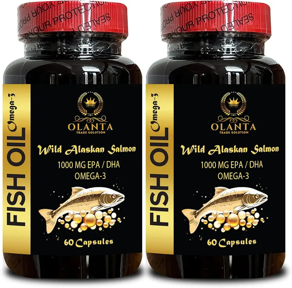 Wild Alaskan Salmon Oil Omega 3 Softgels W960