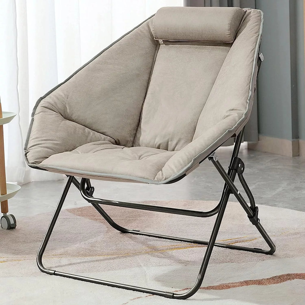 Foldable Gray Saucer Chair X366979