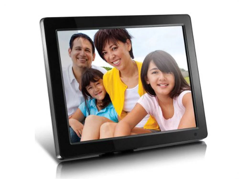 12" Hi-Res Digital Photo Frame with 4GB Memory and Remote, Black M889