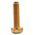 7/8 inch-9 x 8 1/2 inch Grade 8 Hex Cap Screw Alloy Steel Yellow Zinc Plated Pk 25 Q57354