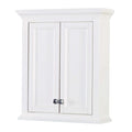 28" White Wood Wall Mounted Bathroom Cabinet H9851